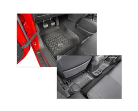 Quadratec Tru-Fit½ Floor Liners Front & Rear Jeep Wrangler 2-Door JK 2007-2013